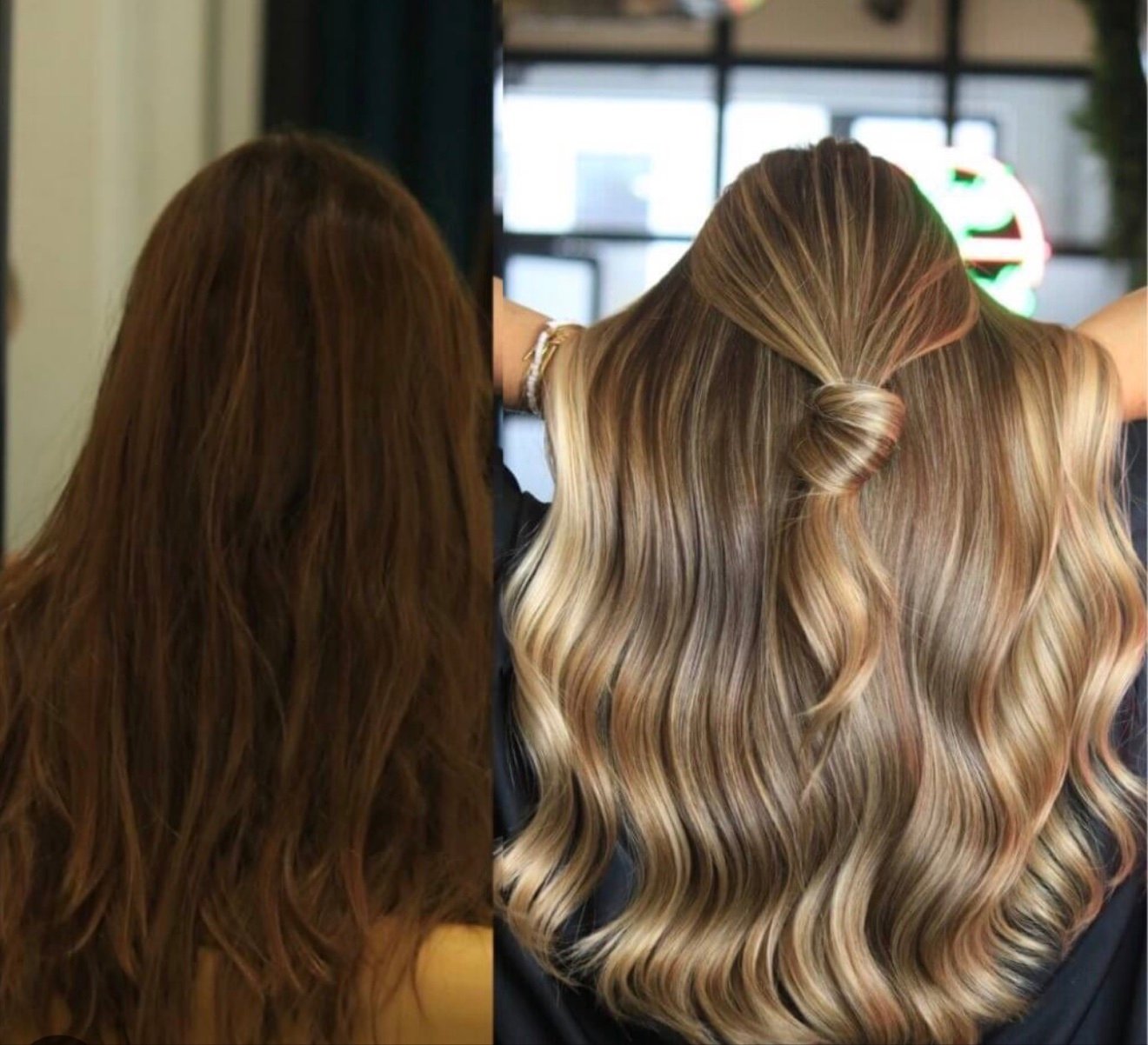 Balayage transformation — before and after